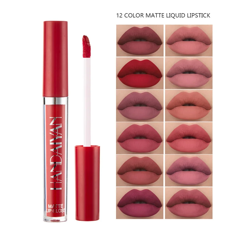 

Full Size Waterproof Nude Matte Velvet Glossy Lip Gloss Lipstick Lip Balm Sexy Red Lip Tint Nutritious Moisturizer Lipgloss NEW