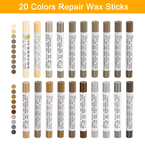 Восковые мелки для ремонта мебели 20 шт.
