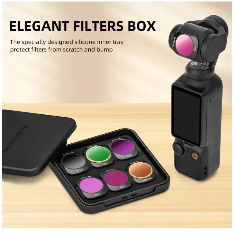 For OSMO POCKET 3 Filter Magnetic Adjustable Metal Various Models Optional CPL ND256 Polarizer ND64/PL