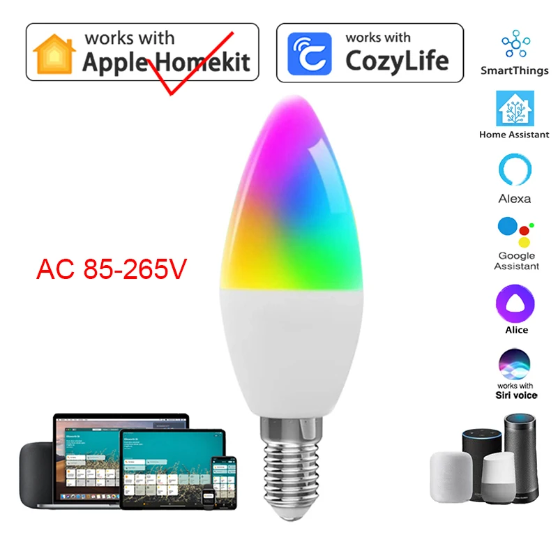 

Светодиодная лампа DOITING для свечей Wi-Fi