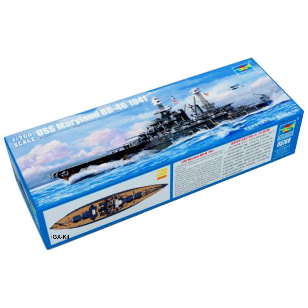 Trumpeter масштаб 05769 1/700 USS Мэриленд BB46 BB-46 1941 боевой корабль ручной работы игрушка