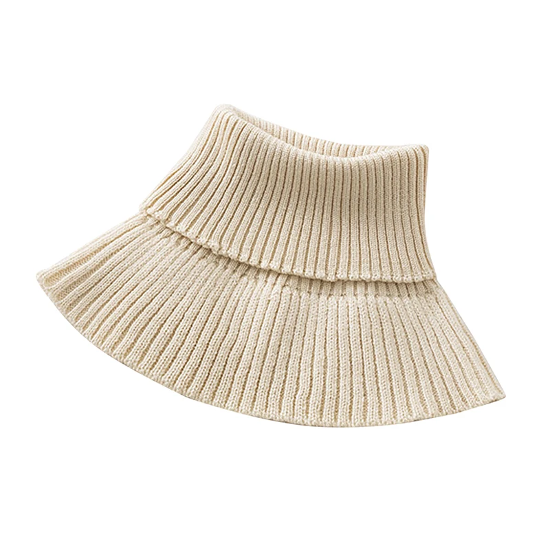 Модный вязаный шарф-фартук для женщин теплая зимняя защита с утеплителем шеи