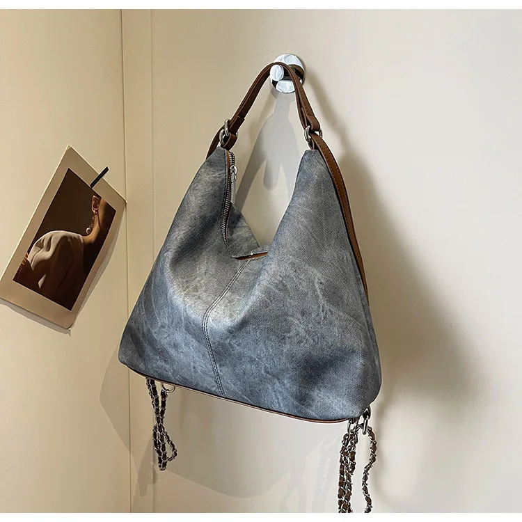 Вместительная сумка из искусственной ковбойской кожи женские сумки