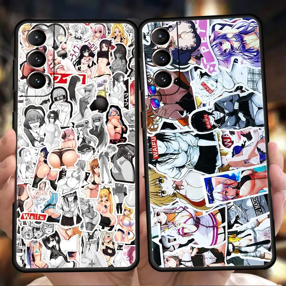 

Anime Girl Hentai Sexy Phone Case for Samsung Galaxy S20 S21 FE S22 Ultra S10 S9 M22 M32 Note 20 Ultra 10 Plus 5G Silicone Cover