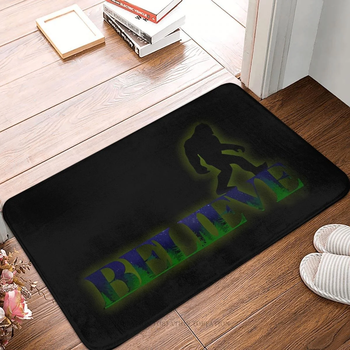 

Bigfoot Sasquatch Bathroom Non-Slip Carpet Believe Bedroom Mat Welcome Doormat Floor Decoration Rug