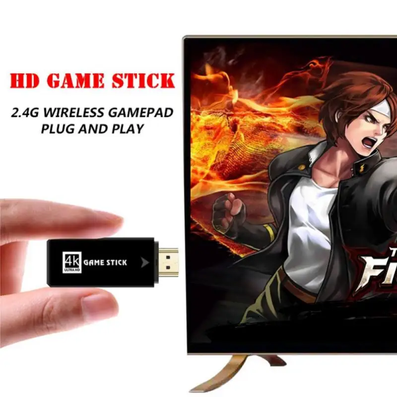 

Консоль игровая U8 mini 4K HD, 2,4 ГГц, два беспроводных контроллера для PS1/FC/GBA, Ретро ТВ, 10000 игр