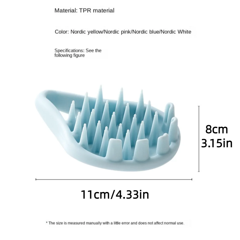 Массажная щетка для влажного и сухого использования снятия пены гребень мытья