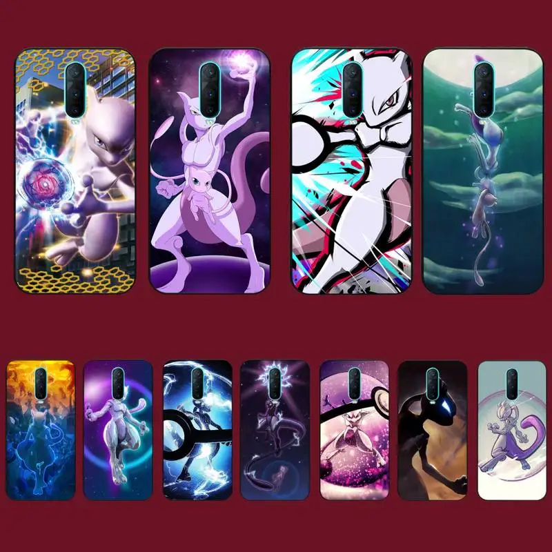 

BANDAI Pokémon Mewtwo Phone Case for Vivo Y91C Y11 17 19 17 67 81 Oppo A9 2020 Realme c3