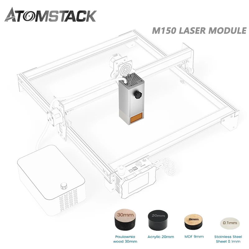 ATOMSTACK M150 33W Power Output Laser Engraving Machine Laser Module CNC Wood Acrylic Cutting Metal Engraving loading=lazy