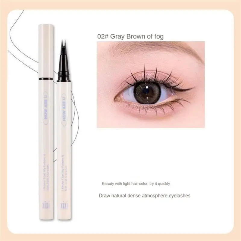 

Double Forked Tip Lower Eyelash Pen Makeup Ultra-thin Waterproof 2 Fork Tip Liquid Eyeliner Long Last Lower Eyelash Pen Cosmetic
