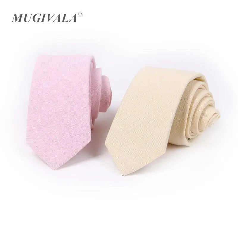 Высококачественный модный хлопковый льняной галстук 6 5 см брендовые галстуки