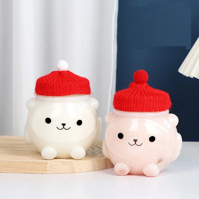 Портативные Чашки Для Сока С Мультяшным Медведем 500 Мл Домашних Животных Чая