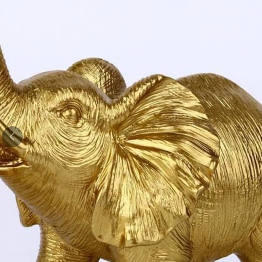

Статуя семьи слона, Статуэтка из смолы, украшение, статуэтка, цвет золото