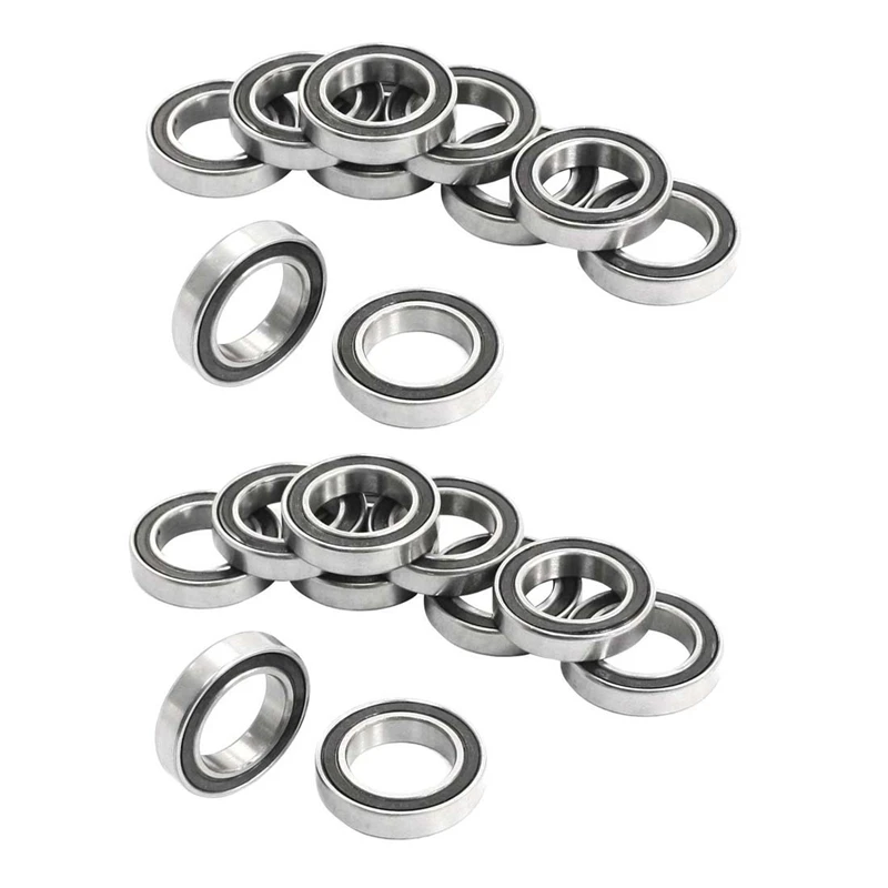 

20Pcs 6802-2RS 15X24x5mm Metal Shielded Sealed Deep Groove Ball Bearings