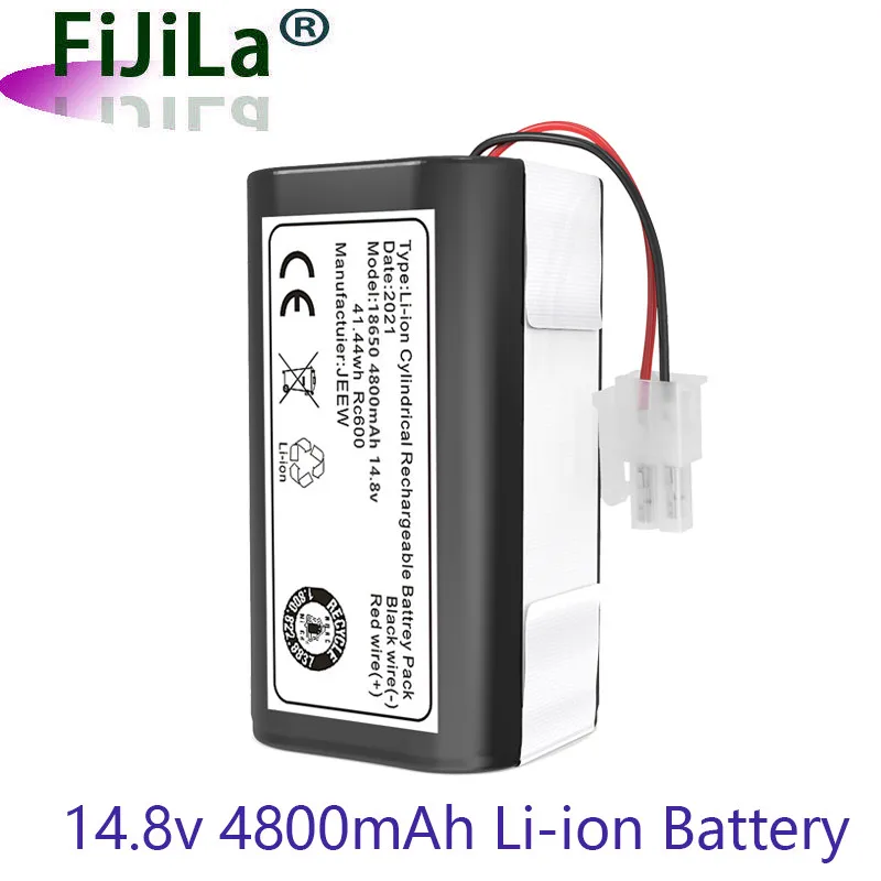 

100% novo 14.8v 4800mah bateria li-ion aspirador de pó para ilife ecovacs a4s, a4, a6, a9, v7, v7s, v7s pro robotic chuwi