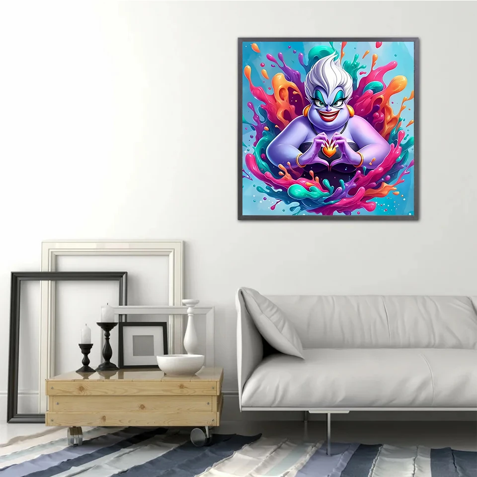 Алмазная картина Disney мультяшная принцесса Рапунцель белоснежная мозаика с