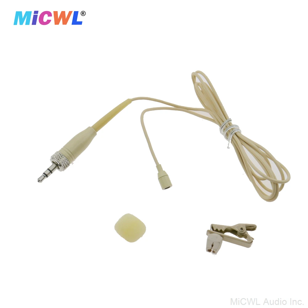 Бежевый Коричный петличный микрофон для Sennheiser EW SK100 300 500 G3 G4 BeltPack беспроводной