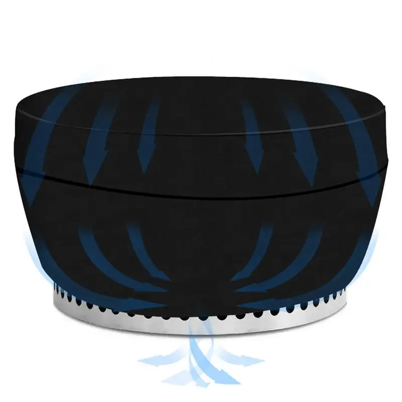 

Круглая крышка для уличной пожарной ямы, водостойкая круглая крышка для уличной камеры, прочная ткань Оксфорд, круглая защита от огня