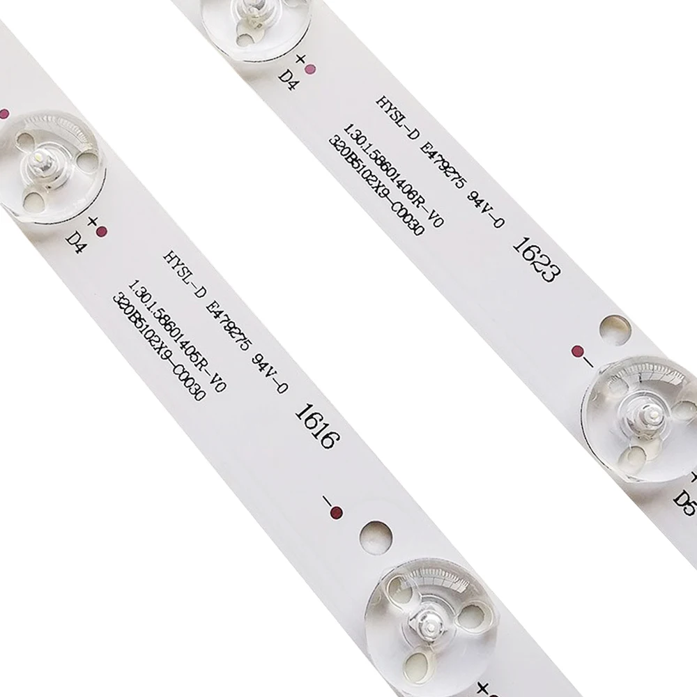 New 30PCS/lot LED Strip Backlight Bar 320B5102X9-C0030 HYSL-D E479275 1.30.1.5860145R for PH32B51DSGW PH32B51DSGWA enlarge