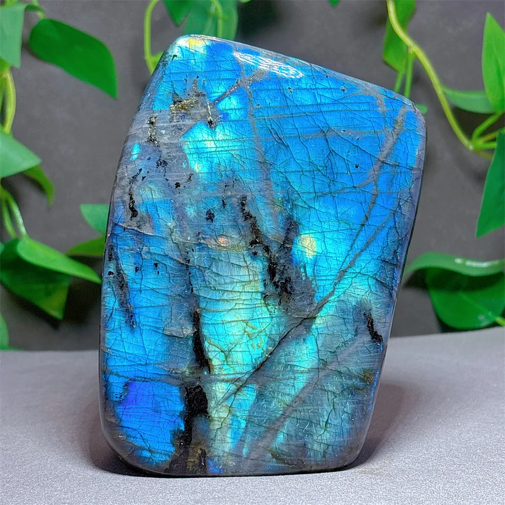 Лабрадорит свободная форма кристалл натуральный камень кварцевый минералы