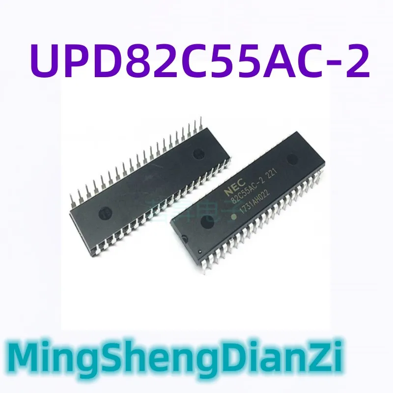 1PCS UPD82C55AC-2 82C55AC-2 DIP-40 SCM Interface Extension Chip IC New