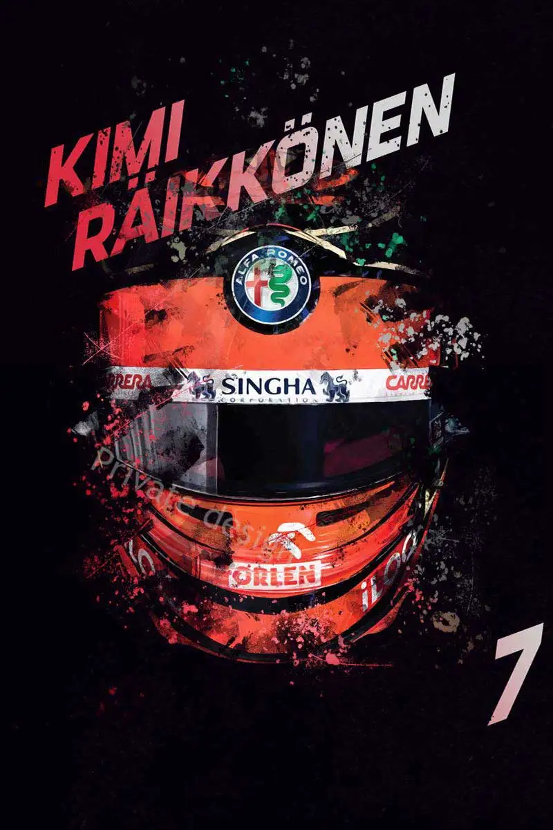 

Kimi Raikkonen Formula 1, Ретро винтажный металлический знак, жестяные таблички, Настенный декор, плакат для творчества, дома, клуба, мужской пещеры