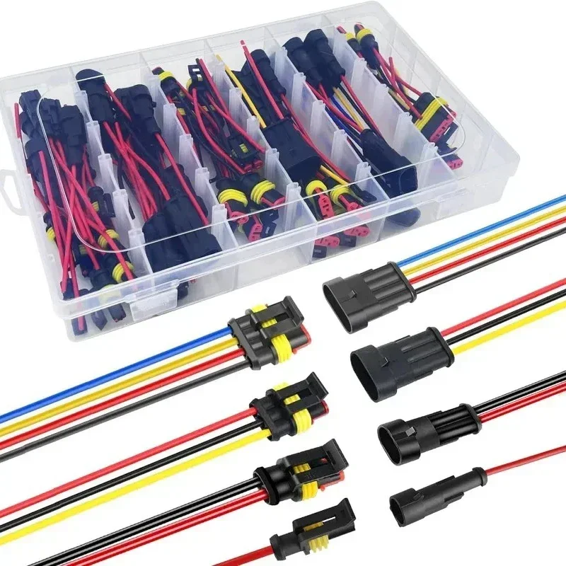 

Водонепроницаемые электрические разъемы 26 комплектов 1/2/3/4 контакта