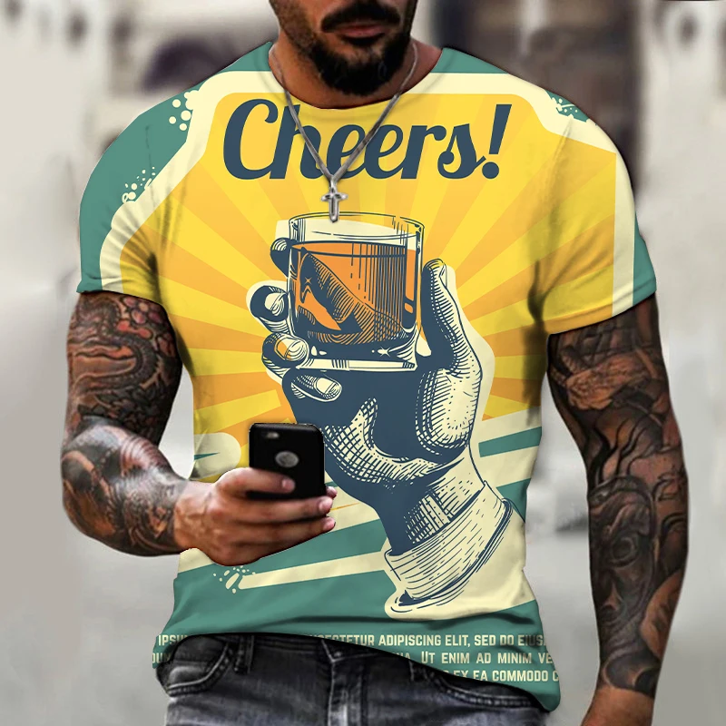 

Уличные Топы в стиле Харадзюку, модная мужская футболка, летняя одежда, дышащая Праздничная футболка оверсайз с коротким рукавом, Мужская футболка