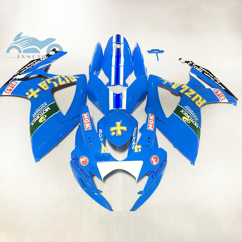 

Free Custom Injection Fairing set for SUZUKI 06 07 K6 GSXR600 R750 sport ABS fairings kit GSXR750 2006 2007 GSX R600 blue RIZLA