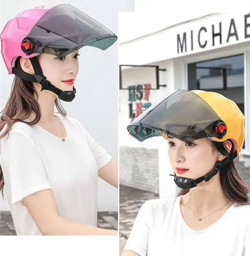 

Лёгкий мотоциклетный шлем для взрослых, дышащий, универсальный, для электровелосипеда, мопеда, летнее защитное оборудование