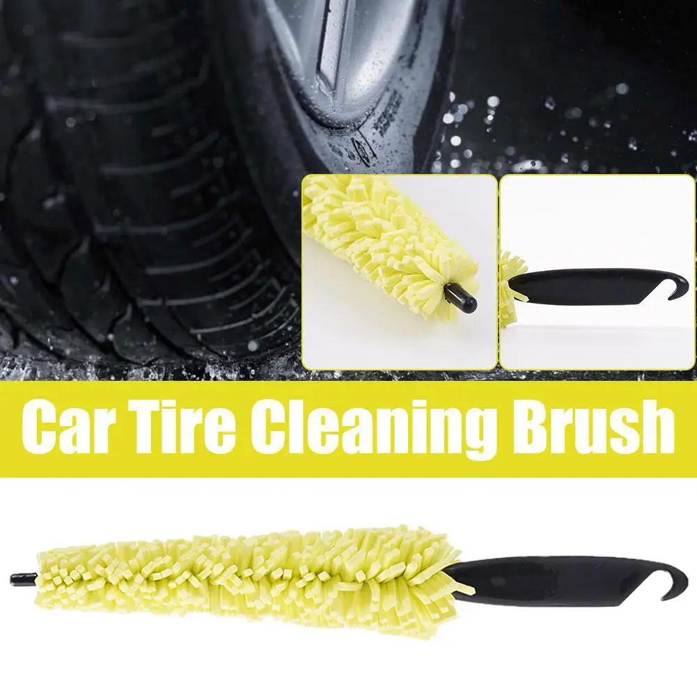 

Plastic Handle Car Wheel Wash Brush Vehicle Cleaning Washing Auto Tire Car Rims Brush Tools Brush Wheel Scrub Brush Sponges F6P0