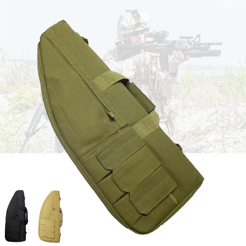 

27.5 Inch Tactical Gun Bag Military Airsoft Shooting Rifle Carry Backpack for Outdoor Hunting War Game Activities Soft Guns Case