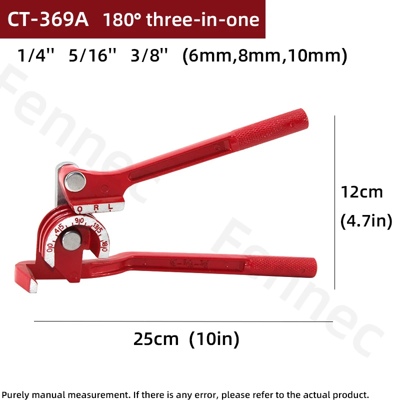 

Трубогиб CT-612A, CT-369FHA, CT-369A 180°, для труб 6-12 мм