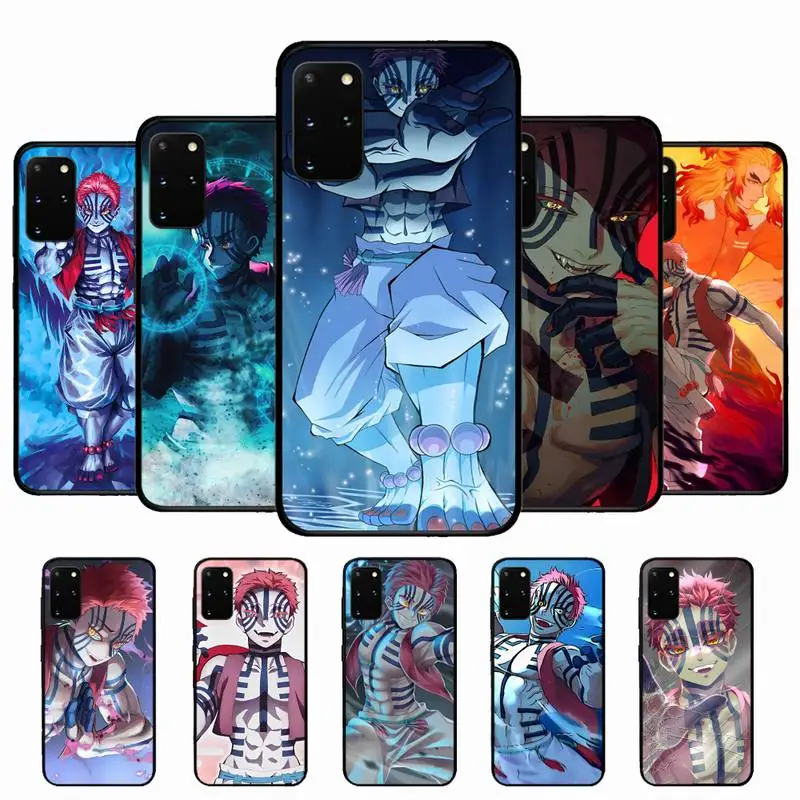 

Demon Slayer Akaza Phone Case for Samsung S10 21 20 9 8 plus lite S20 UlTRA 7edge