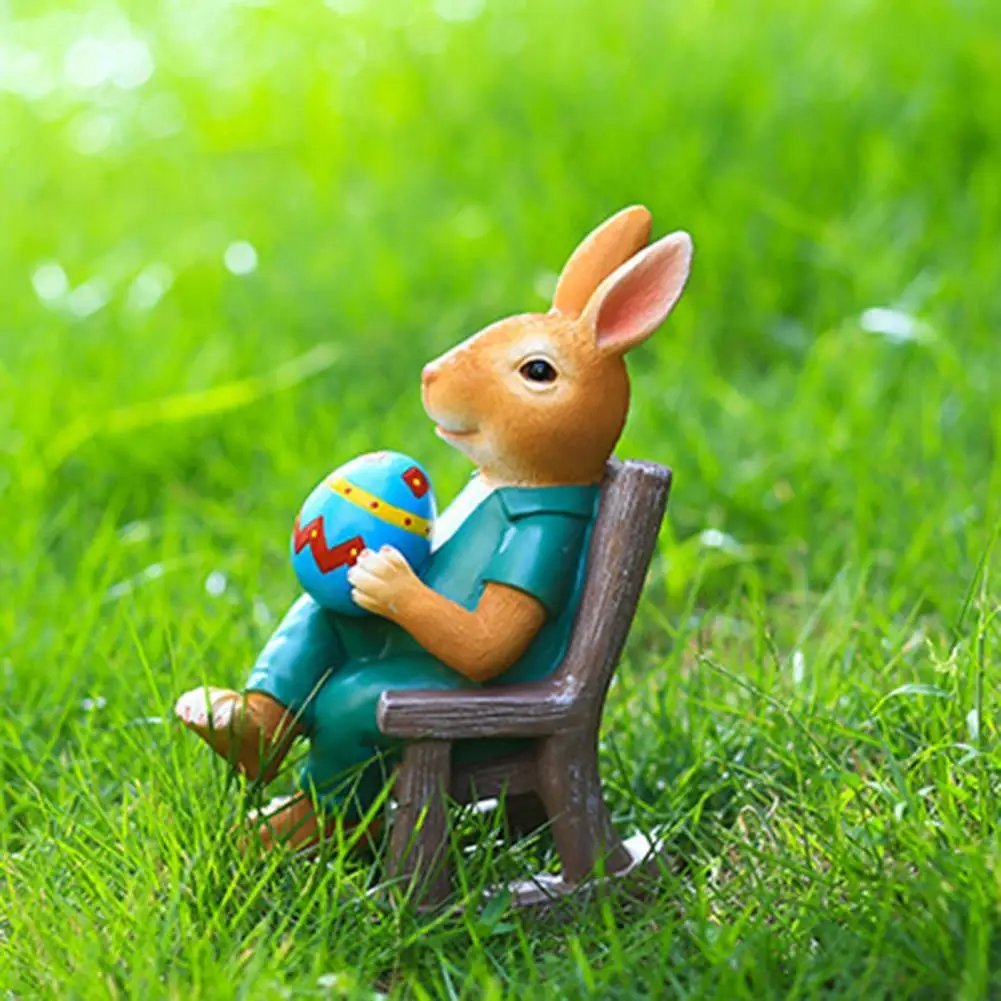 

Декоративное украшение "Кролик" привлекательные забавные Яркие фигурки кроликов с праздничным прикосновением