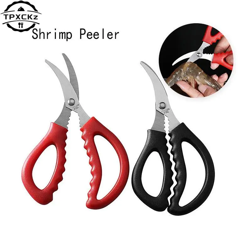 

1pc Kitchen Scissors Lobster Fish Prawn Peeler Shrimp Crab Seafood Scissors Shears Snip Shells Kitchen Tools Accessories