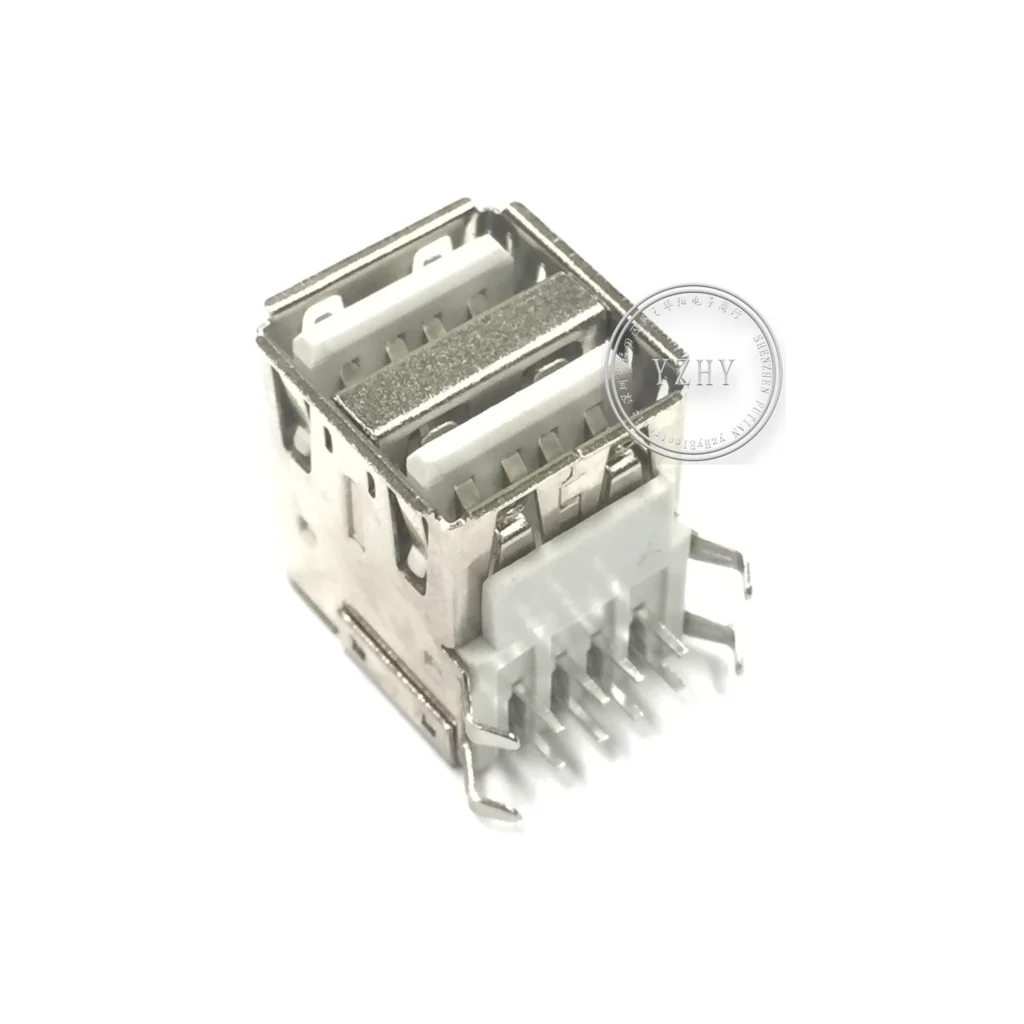 

30pcs orginal new USB-A female type A AF double layer USB-A female interface USB socket USB socket female double layer female