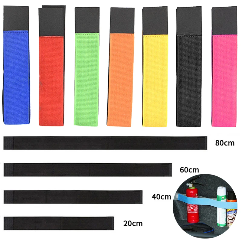 

Strong Adhesion Car Trunk Storage Elastic Strap Organizer Random Color Fire Extinguisher Fixed Straps Car Trunk Accessories 1Pc