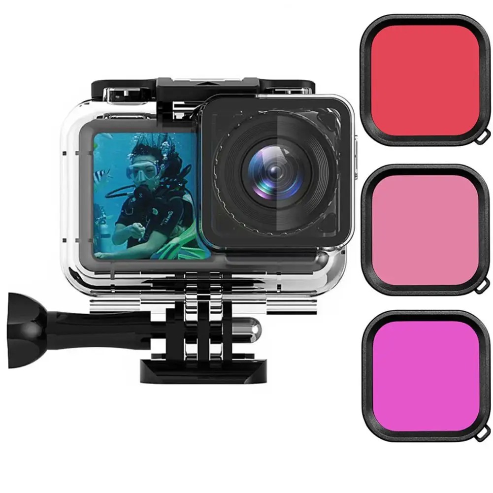 

40m Underwater Deep Diving Case Protective Housing Waterproof Shell Compatible For Dji Action 3 Osmo Camera Accessories