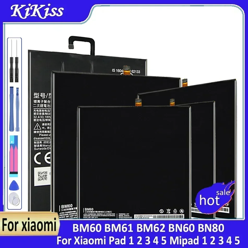 Сменный аккумулятор для Xiaomi Mi Pad 1 2 3 4 5 Mipad Наборы инструментов BM60 BM61 BM62 BN60 BN80