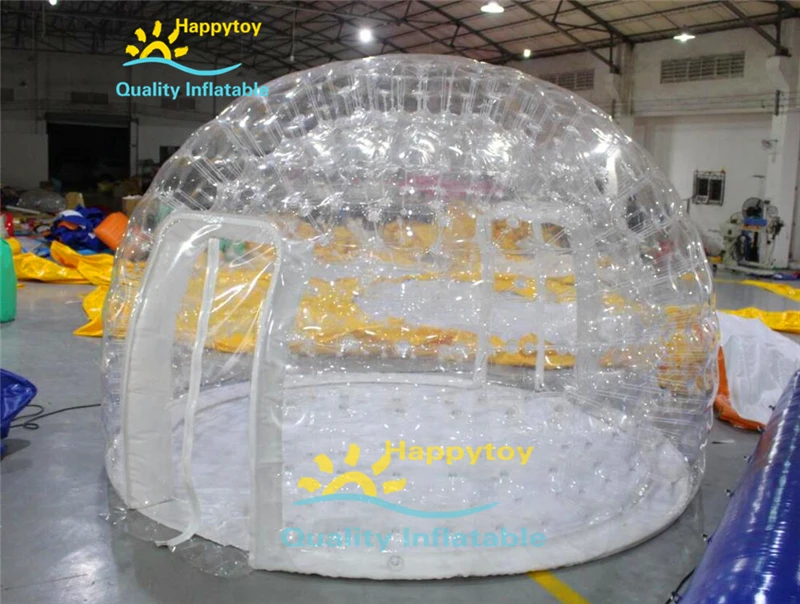 Фото Надувная палатка для кемпинга Igloo с прозрачным куполом и прозрачным пузырем №5