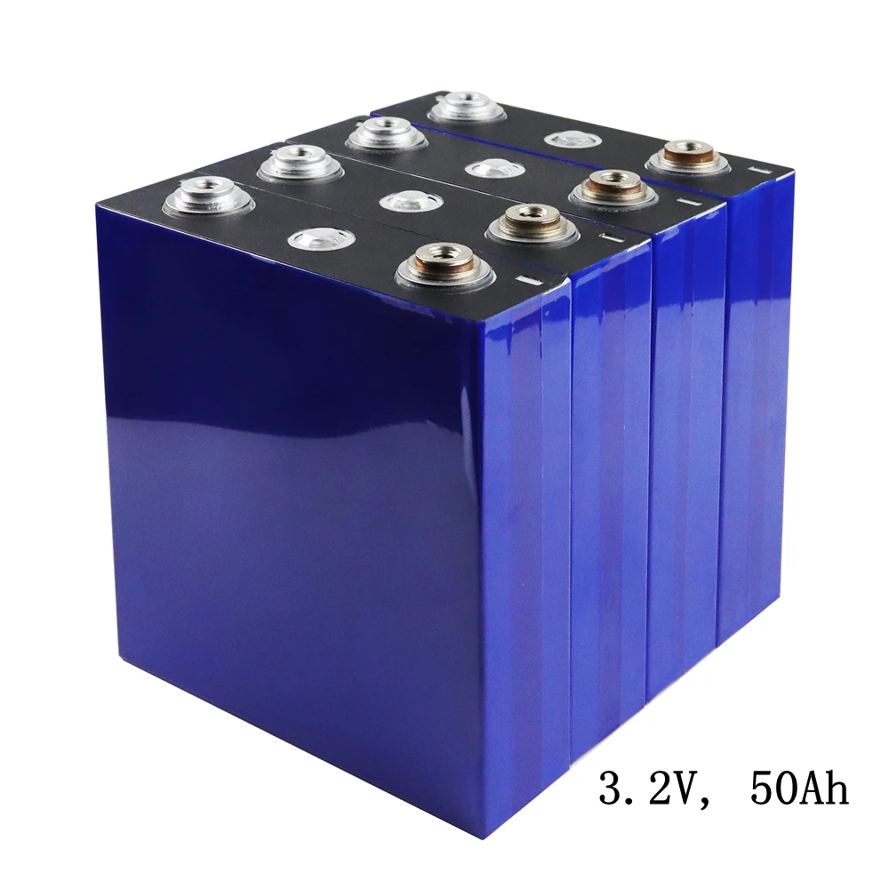 

2-4pc 3.2V 50Ah LiFePO4 Battery Lithium iron Phosphate Battery Pack for DIY 12V 24V 48V Electric Bike Solar Energy Storage Power