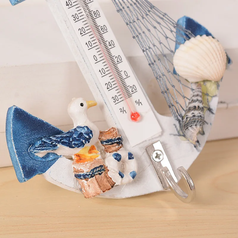 Висячие украшения в пляжном стиле настенные крючки мини-термометр Морской Декор