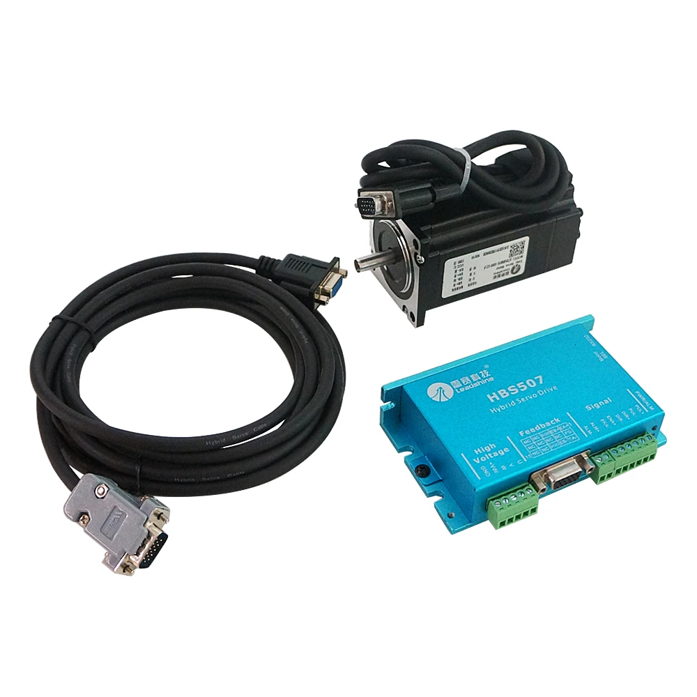 

Leadshine HBS507 ac servo motor driver + 3 phase 2.0N.m 573HBM20-1000 step motor with encoder line