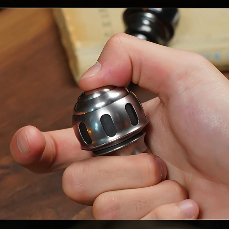 MUYI Mechanical Snap Finger Impact Egg Fingertip Gyro Ratchet Metal Magnetic Decompression Artifact Edc Black Technology enlarge