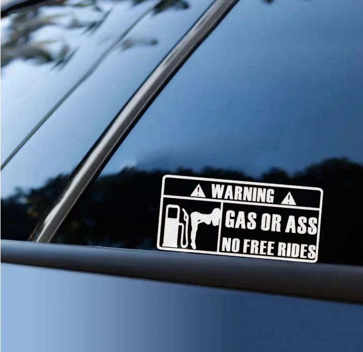 

Индивидуальные наклейки для салона автомобиля, ГАЗОВАЯ ТРАС или АСС, беспилотная, свободная езда, виниловая наклейка на окно автомобиля, водонепроницаемые светоотражающие аксессуары