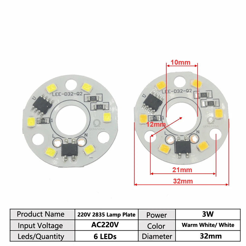 

Светодиодная панель QINGYING SMD5730 3-24Вт