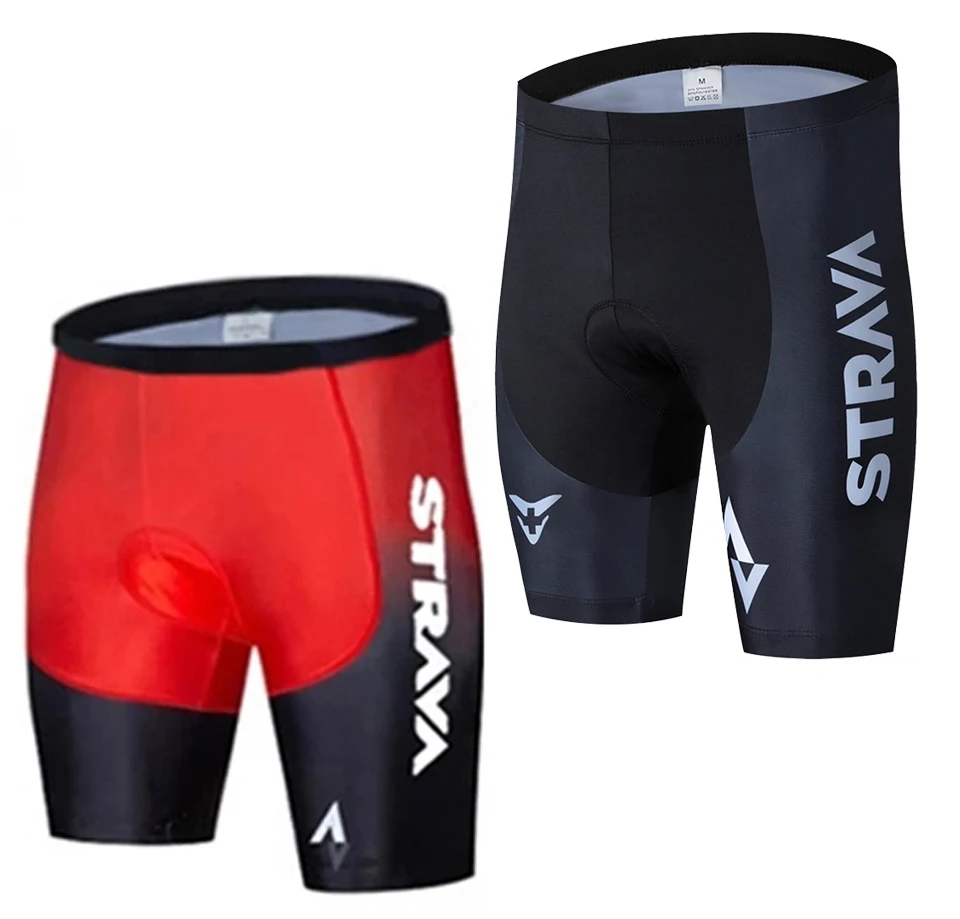 

STRAVA 2022 Team Cycling Shorts Men Bib Anti Slip Gel Cycling MTB Bike Shorts Mountain Bicycle Short Pants ciclismo