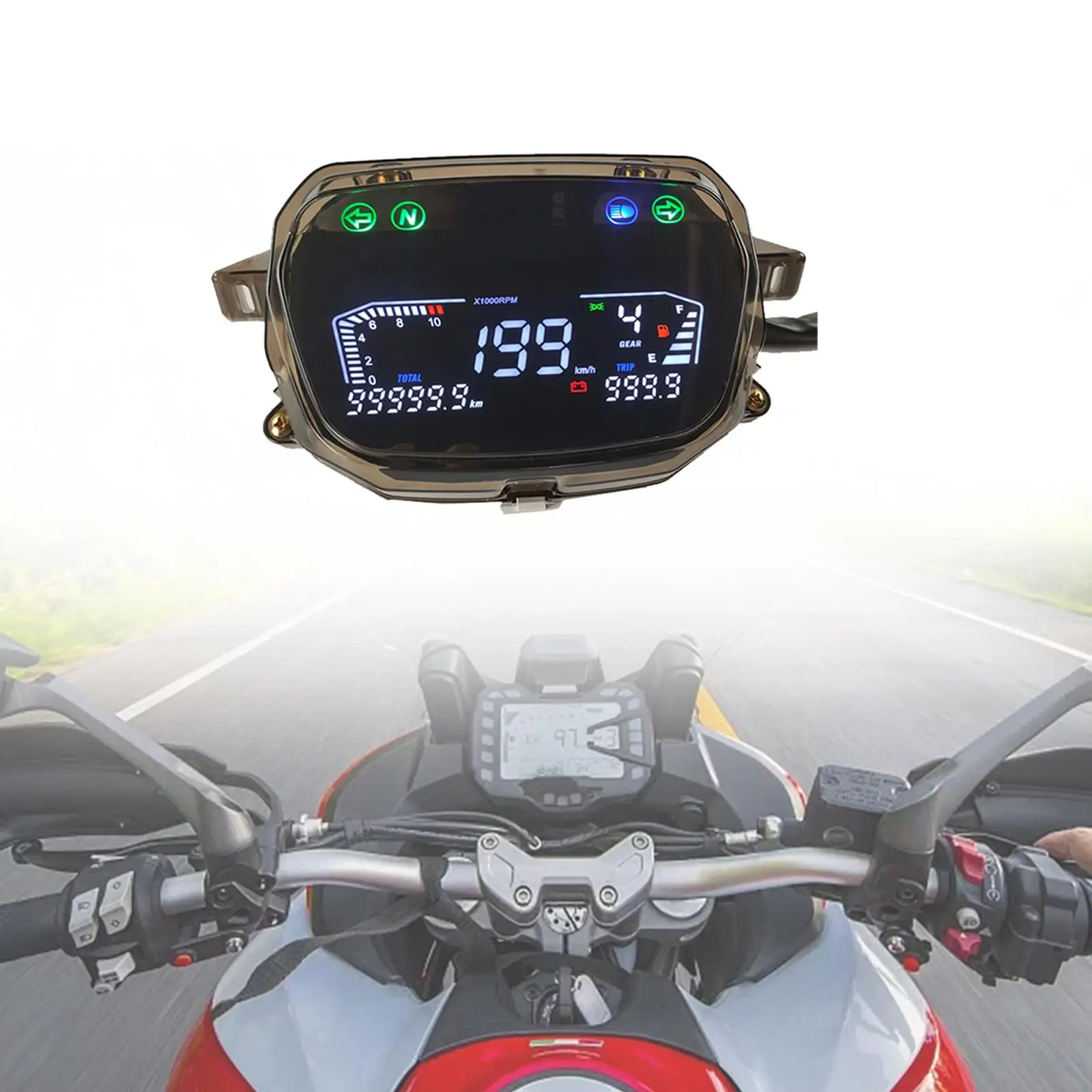 

Motorcycle Speedometer Durable for Honda EX90 Waterproof Easily Install