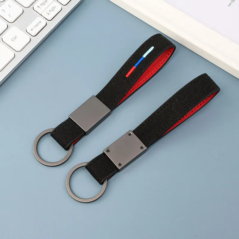 Кожаный чехол для ключей автомобильный замшевый брелок мужской и женский KIA KN K5 K3